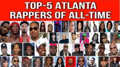 Top 5 Atlanta Rappers Of All Time Youtube