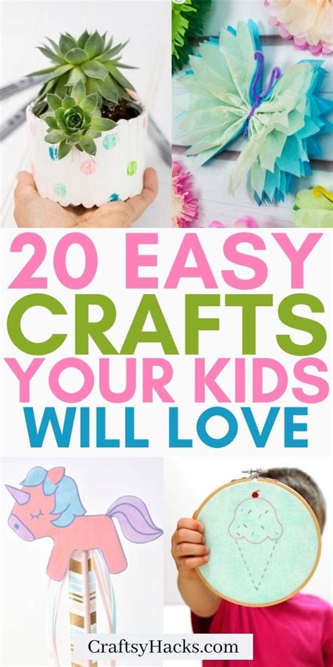 Fun Easy Crafts For Kids To Do At Home