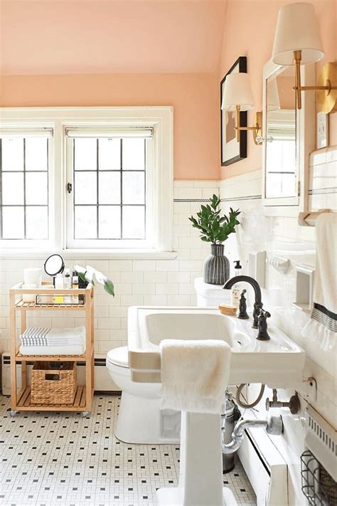 Brighten Up Any Room With A Flattering Peach Paint Color Peach Living