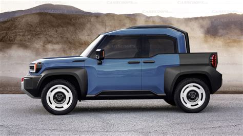 Toyota Compact Cruiser Ev Looks Awesome In Pickup Form Carscoops