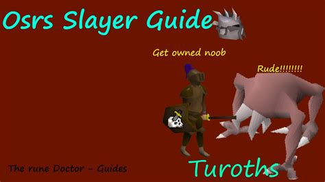 Hopefully this nechryael bursting guide helps you! Osrs Slayer guide # 2 Turoths - YouTube