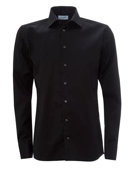 Our men's jeans are available in straight and slim fit, regular and long lengths, and a range of washes. Eton Shirts Mens Black Slim Fit Signature Twill Shirt