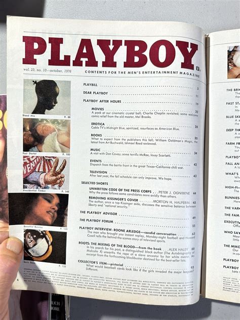 October Playboy Magazine Whitney Kaine Karen Hafter Pb Ebay
