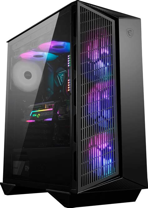 Msi Mpg Gungnir 110m Mid Tower Gaming Pc Case Black 3 X 120mm Auto