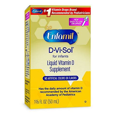 Enfamil D Vi Sol Vitamin D Supplement Drops For Infants 50 Ml Dropper