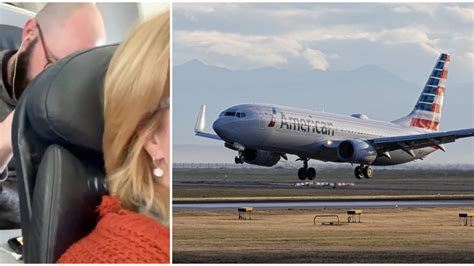 Plane Passenger Branded Unhinged Jerk For Punching Womans Seat In