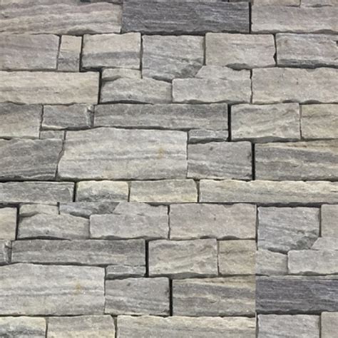 Natural Grey Stacked Stone Wall Cladding Panels Ss430