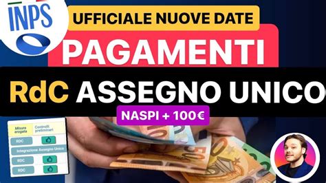 Ufficiale Inpspagamentinuove Daterdc Assegno Uniconaspi Bonus