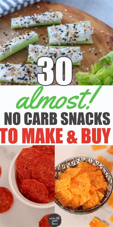 30 No Carb Snacks To Buy And Make No Carb Snacks Keto Snacks Easy