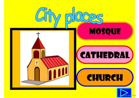 City Places Multiple Choice Activit English Esl Powerpoints