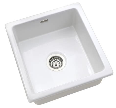 Lamona contemporary single bowl inset/undermount ceramic white kitchen sink. Large bowl white ceramic undermount sink - Ceramic ...