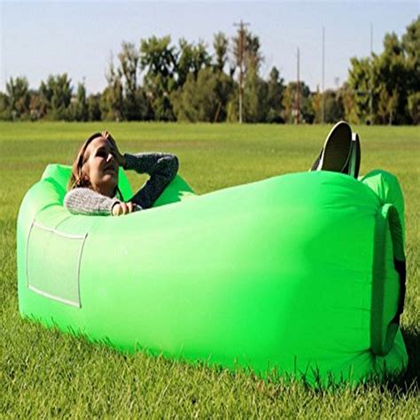 260x70cm Camping Outdoor Lazy Bag Air Furniture Sleeping Bag Fast Inflatable Lounge Chair Air