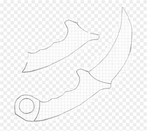Download over 1 free knife templates! Karambit Life Size - Full Size Karambit Template, HD Png ...