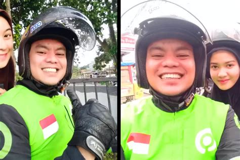 Viral Driver Ojek Online Ajak Selfie Penumpang Cantik Dan Berikan