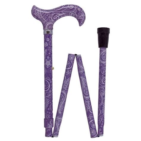 Purple Dream Designer Folding Adjustable Derby Walking Cane With