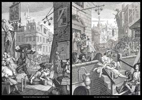 We've been gin lane for over a decade. hogarth beer street and gin lane | Girl vs Globe