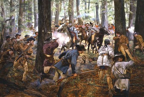 The Battle Of Kings Mountain October 7 1780 By Don Troiani At