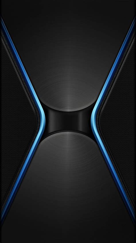 Black With Neon Blue Wallpaper Free Android Wallpaper Android