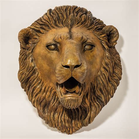 Bronze Lion Sculpture Nick Mackman Animal Sculpture