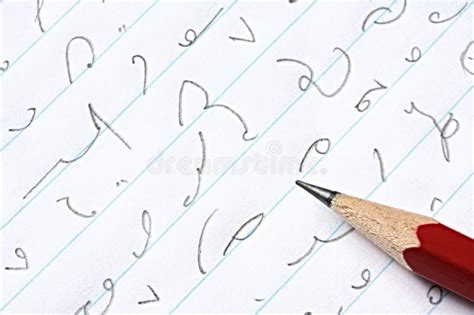 Shorthand Stenography Alphabet Stock Vector Illustration Of Graphic