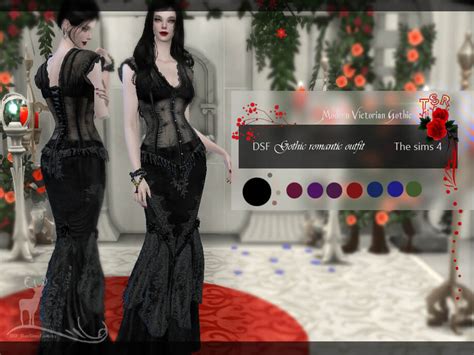 Modern Victorian Gothic Gotic Romantic Outfit The Sims Book