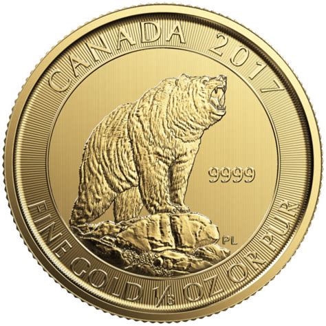 2017 Gold Royal Canadian Mint Grizzly Bearcondition Bu Content 13