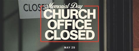 Memorial Day Church Office Closed Sermon Series Designs