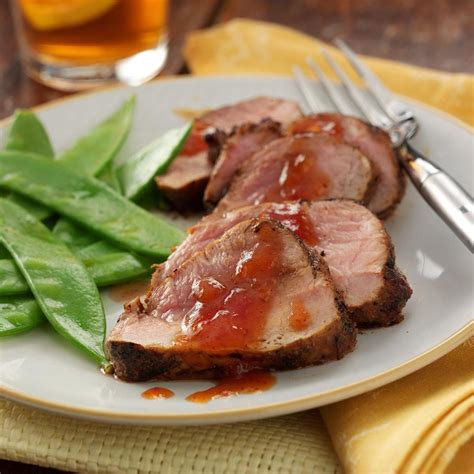 You will love this tried and true, easy method of preparing pork tenderloin. Grilled Pork Tenderloin with Peachy Barbecue Sauce Recipe ...