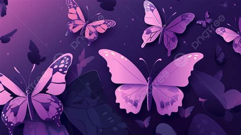 Butterfly Purple Beautiful Background Butterfly Purple Purple