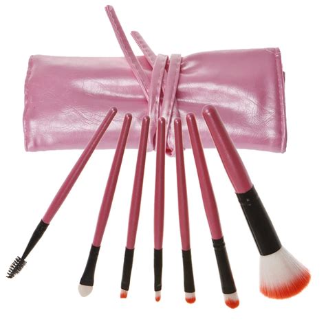 7pcsset Pink Makeup Brushes Eyeshadow Foundation Powder Eyeliner Make