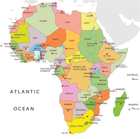 A Map Of Africa With Countries Winter Storm 2024