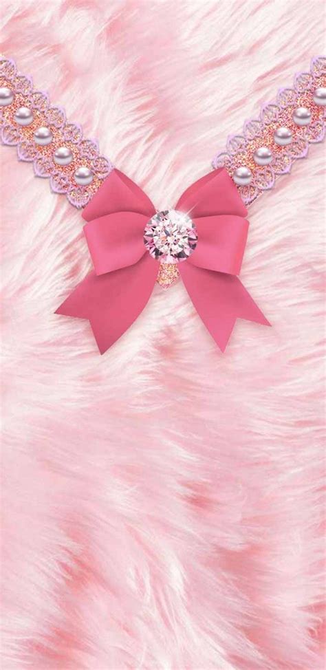 Pinky Bow Pink Wallpaper Girly Bling Wallpaper Cute Wallpaper For