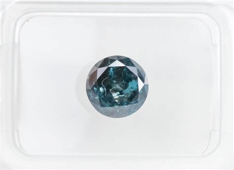 Diamond 155 Ct Fancy Deep Greenish Blue Color Treated Catawiki