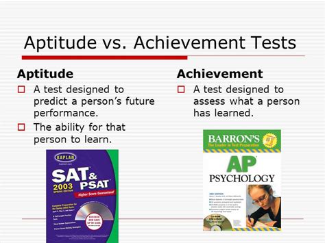 Aptitude Vs Achievement Tests