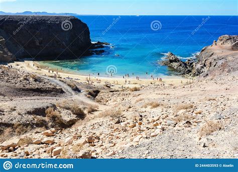 Papagayo Beach Playa Blanca Canary Islands Spain Editorial Stock