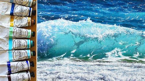 Oil Painting For Beginners Ocean Wave Demonstration Youtube Oil
