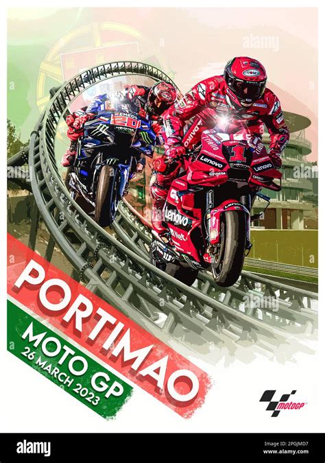 Portimao Moto Gp 2023 Race Poster Stock Photo Alamy