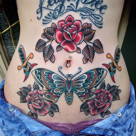 Melodic Ink Unique Stomach Tattoo Ideas For Women