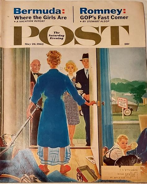 Vintage The Saturday Evening Post Magazine May Colorful