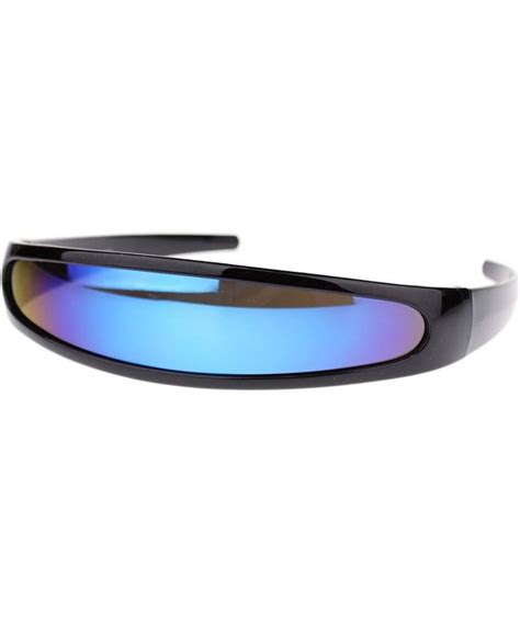 Cyclops Robot Costume Sunglasses Party Rave Futuristic Mirror Lens