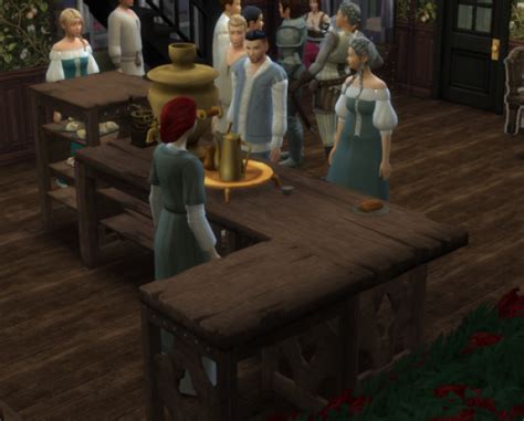 Горячие напитки для исторических симов от Medieval Sim Tailor The Sims