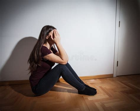 Depression Depressed Teenager Stock Photo Image Of Face Alone 107486570