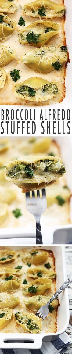If she just used more milk, or half and half it should. Creamy broccoli alfredo stuffed shells topped with melty ...