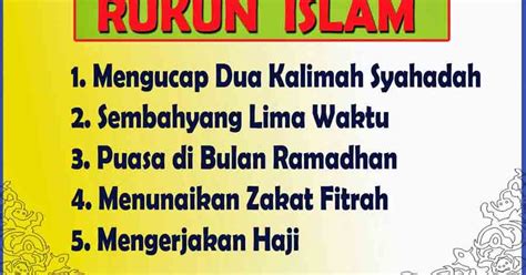 Rukun Islam Lima Perkara Wajib Diketahui Semua Muslim Kit Antara