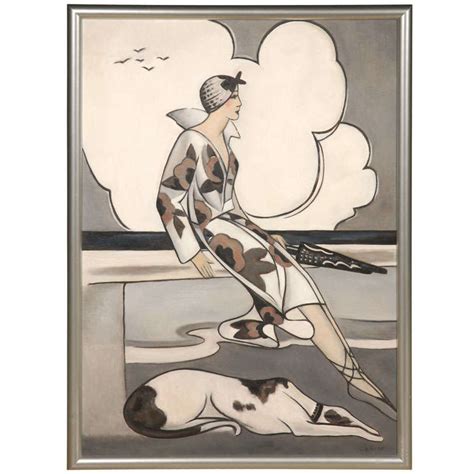 Art Deco Oil Painting At 1stdibs