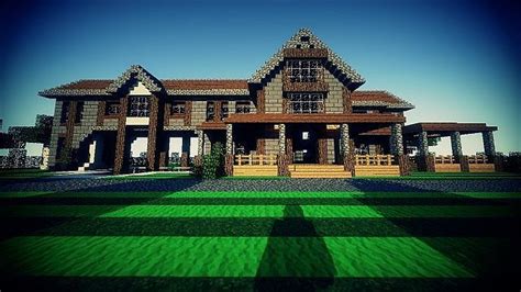 Country Home Ranch House And Farm Minecraft Farm Minecraft Houses