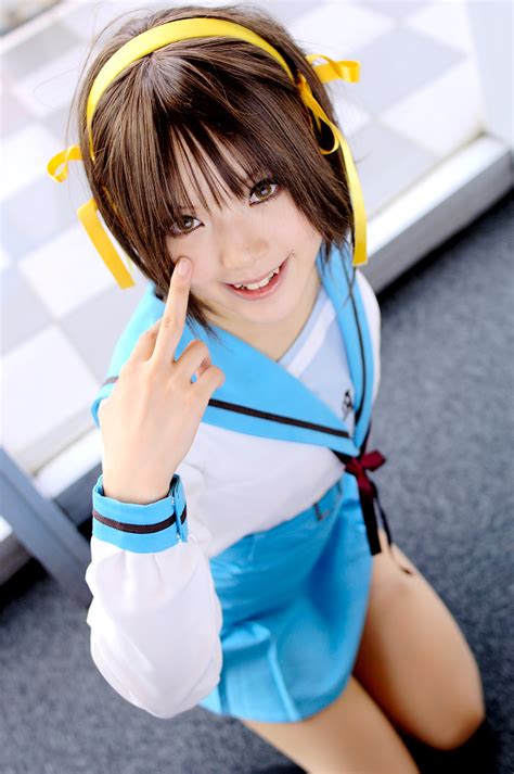 Kipi San Suzumiya Haruhi Real Life Suzumiya Haruhi No Yuuutsu 1girl Asian Brown Eyes