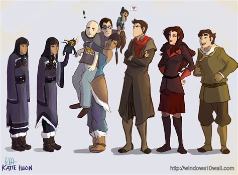 The Legend Of Korra Characters Background Wallpaper Windows 10 Wallpapers