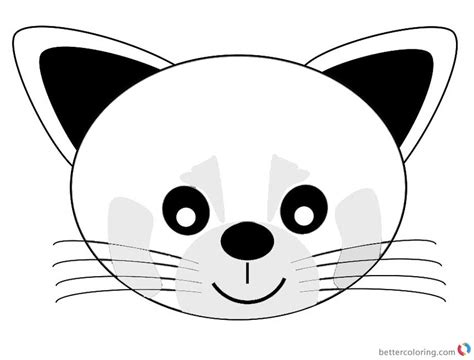 Check spelling or type a new query. Red Panda Coloring Pages Cartoon Head Sticker - Free ...