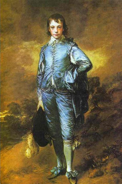 The Blue Boy Exhibited R A 1770 Painting Thomas Gainsborough Oil